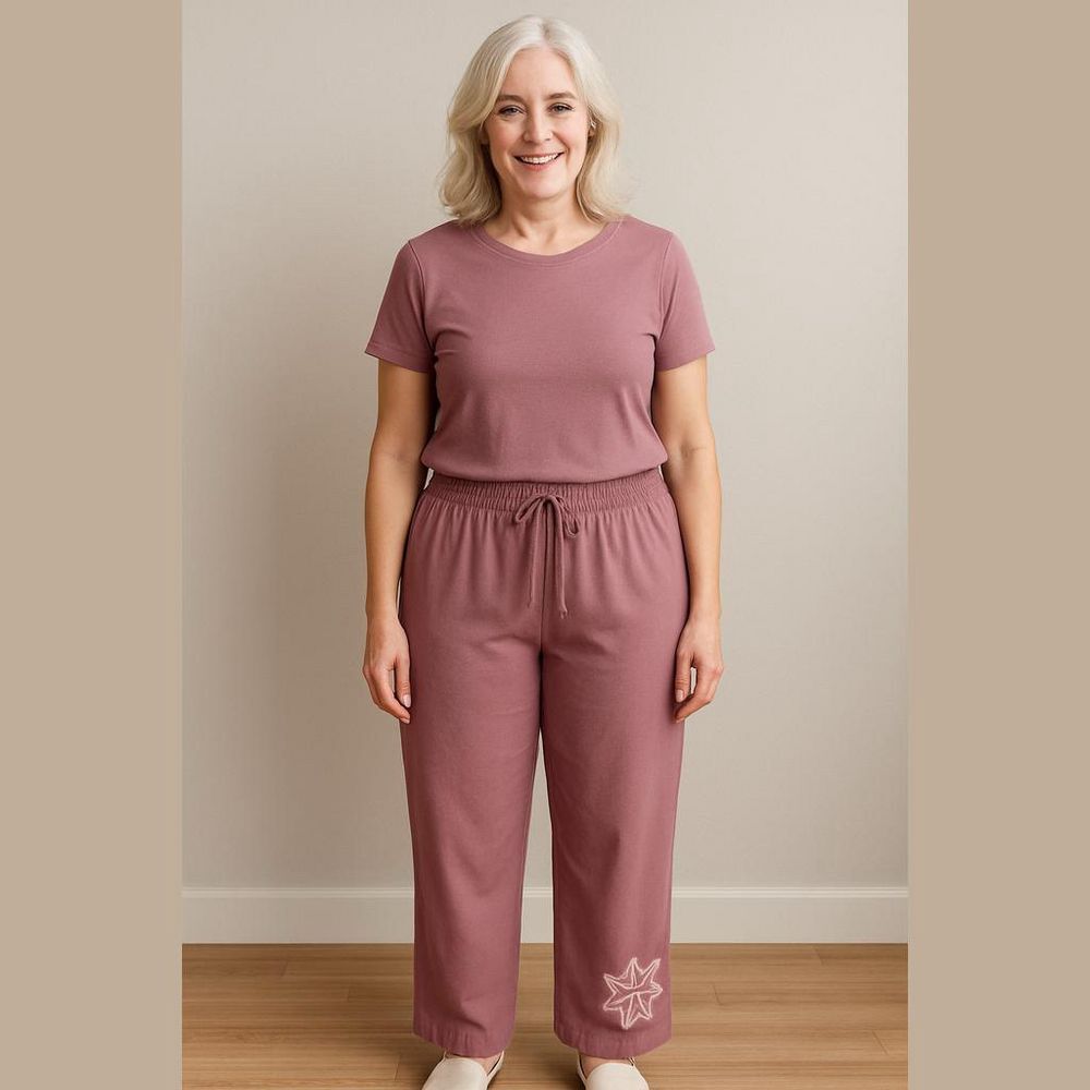 Alfred Dunner Floral Embellished Capris - Size 12